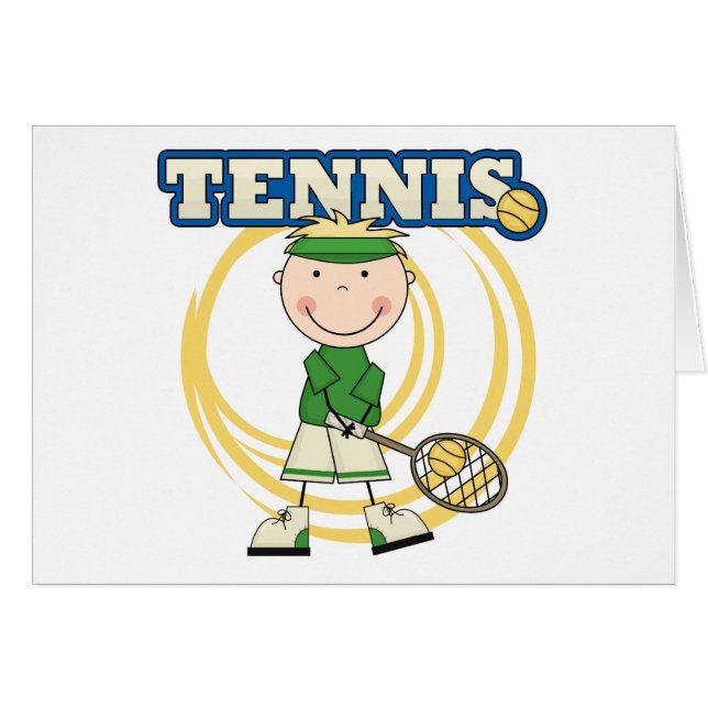 TENNIS - blonde Jungen-T - Shirts und Geschenke (Vorderseite (Horizontal))