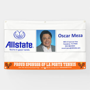 Tennis Booster Club Personalisiertes Banner