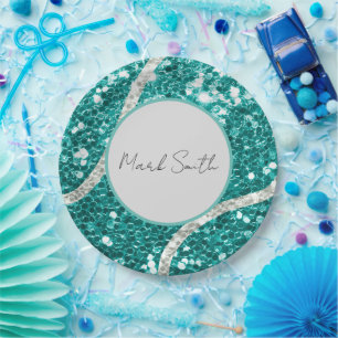 Tennis Boy Baby Shower Sequel Tennis Ball Pappteller