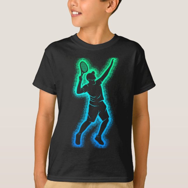 Tennis Boys Kids Youth Men  T-Shirt (Vorderseite)