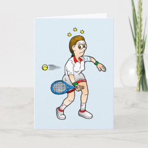 Tennis Break Point Happy Birthday Card Karte