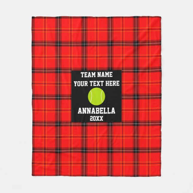 Tennis Buffalo Foto Collage Fleecedecke (Vorderseite)