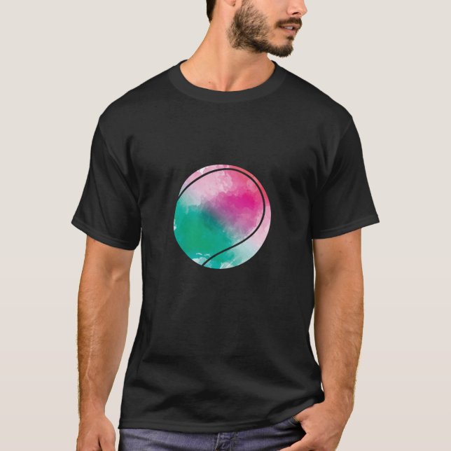 Tennis bunter Ball T-Shirt (Vorderseite)