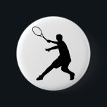 Tennis Button<br><div class="desc">Beautiful Tennisgeschenke mit Silhouette für Tennisspieler.</div>