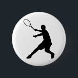 Tennis Button<br><div class="desc">Beautiful Tennisgeschenke mit Silhouette für Tennisspieler.</div>