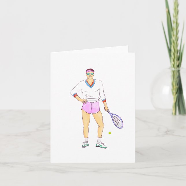 Tennis Chic Karte (Vorderseite)