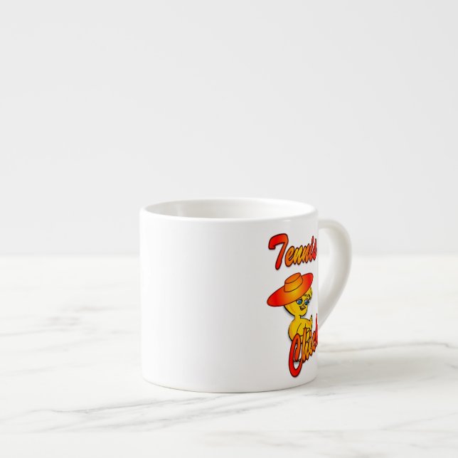 Tennis Chick #5 Espressotasse (Vorderseite Rechts)