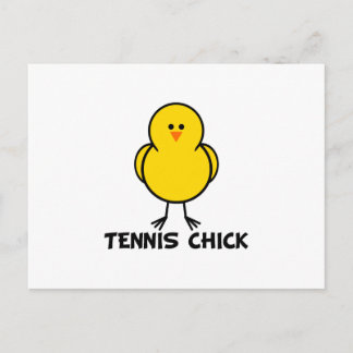 Tennis Chick Postkarte
