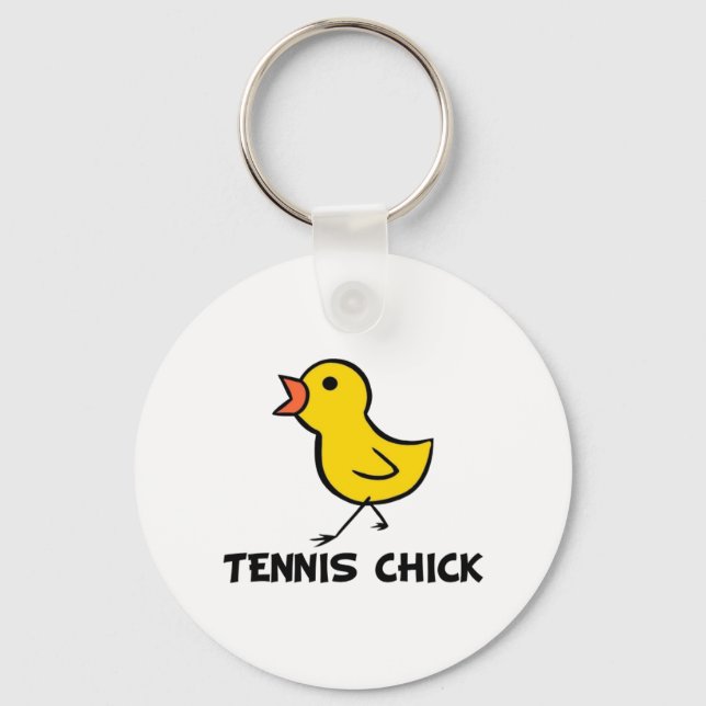 Tennis Chick Schlüsselanhänger (Vorderseite)