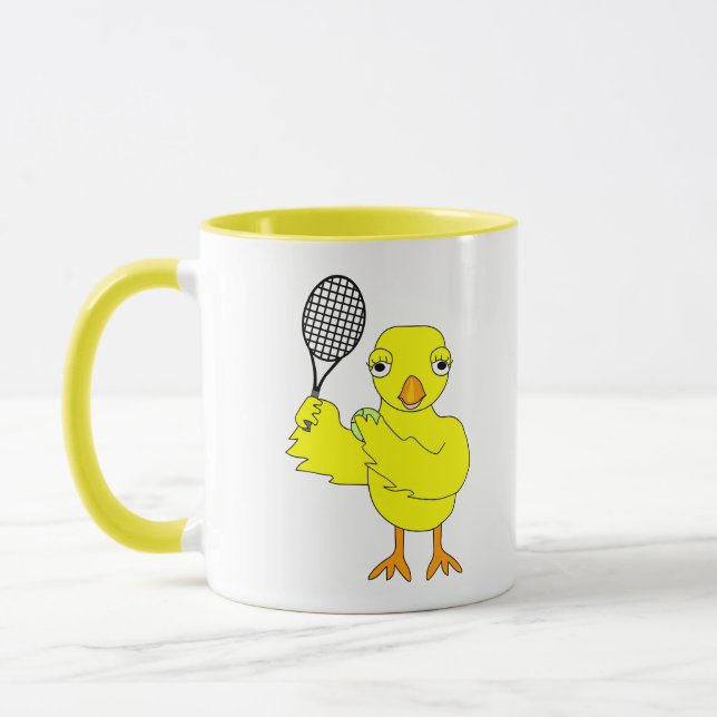 Tennis Chick Tasse (Links)