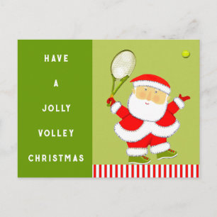 Tennis Christmas Feiertagspostkarte
