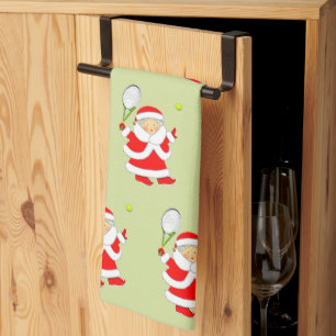 Tennis Christmas Geschirrtuch