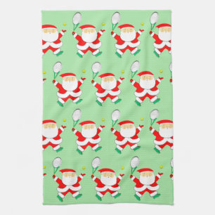 Tennis Christmas Geschirrtuch