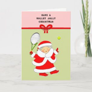 Tennis Christmas Gruß Feiertagskarte
