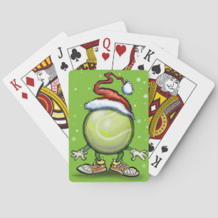 Tennis Christmas Spielkarten