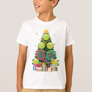 Tennis Christmas Tree Xmas T-Shirt