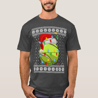 Tennis Christmas Vintag T-Shirt