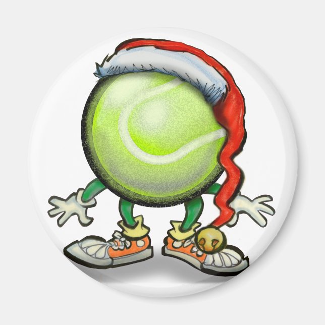 Tennis Chrsitmas Magnet (Vorne)