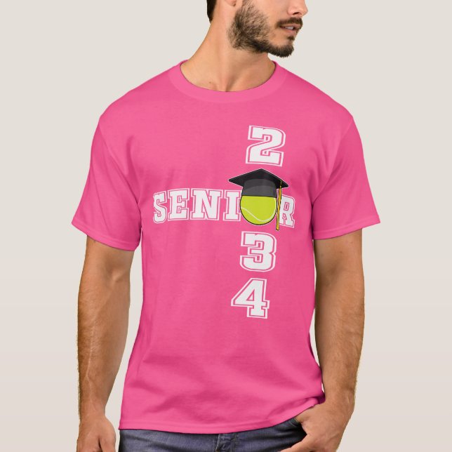 Tennis Class Of 2034 School Graduation Senior 2034 T-Shirt (Vorderseite)