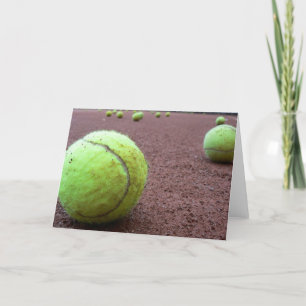 Tennis Clay Court Card Karte