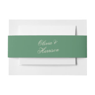 Tennis Club Green Preppy Sportliche Hochzeit Bauch Einladungsbanderole