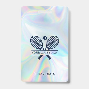 Tennis Club Holografischer All-Access-Pass benutze Ausweis