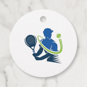 Tennis-Club-Logo - Dynamische Aktion, Sportstil Geschenkanhänger