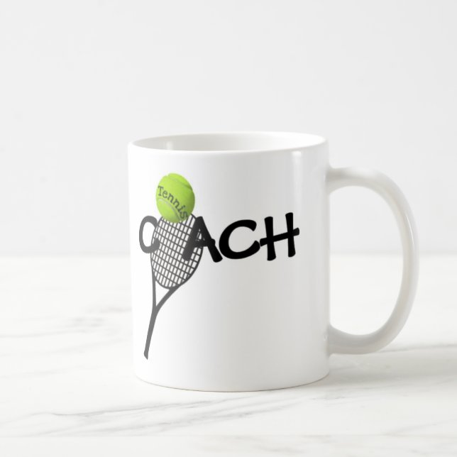 Tennis Coach Ball Racquet Game Kaffee Tasse (Rechts)