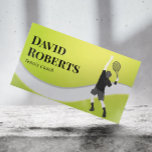 Tennis Coach Beruflich Sport Instructor Visitenkarte<br><div class="desc">Tennis Coach Beruflich Instructor Sports Business Cards.</div>