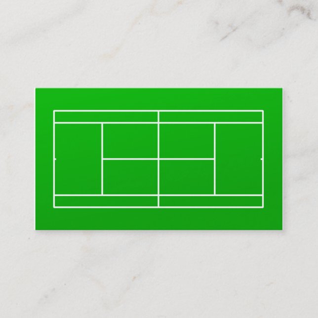 Tennis Coach Business Card Visitenkarte (Vorderseite)