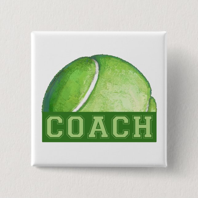 Tennis Coach Button (Vorderseite)