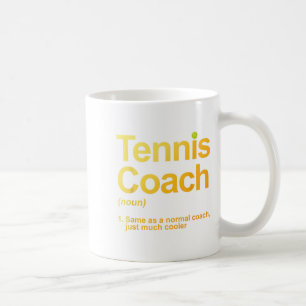 Tennis Coach Design für Männer Frauen Tennis 10 Kaffeetasse