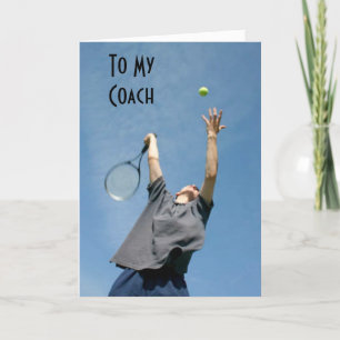 "TENNIS COACH" GEBURTSTAG DANKE UND WÜNSCHE