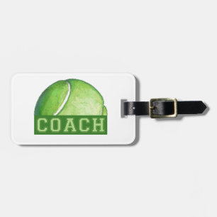 Tennis Coach Gepäckanhänger