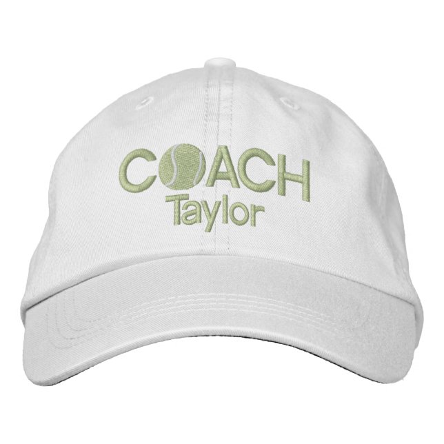 Tennis Coach Personalisiert Bestickte Kappe (Vorderseite)