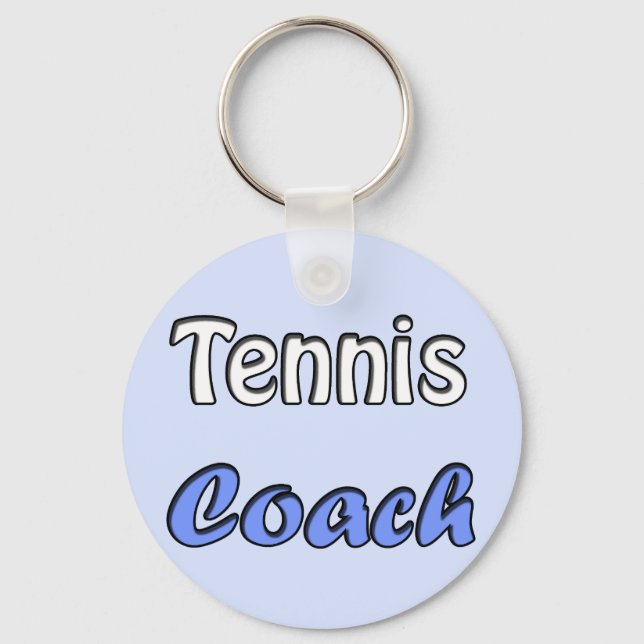 Tennis Coach Schlüsselanhänger (Vorderseite)