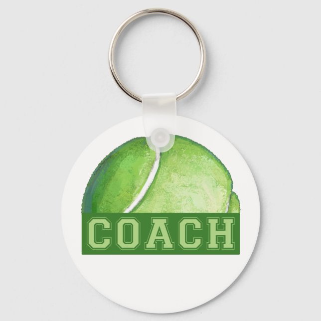 Tennis Coach Schlüsselanhänger (Vorderseite)