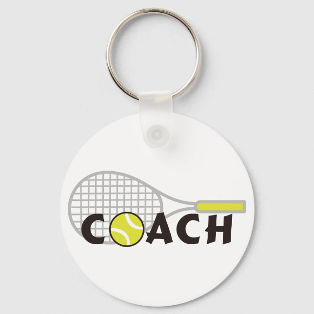 Tennis Coach Schlüsselanhänger (Vorderseite)