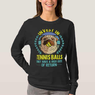 Tennis Coach Slogan Tennisspieler investieren in d T-Shirt