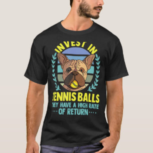 Tennis Coach Slogan Tennisspieler investieren in d T-Shirt