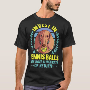 Tennis Coach Slogan Tennisspieler investieren in d T-Shirt