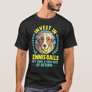 Tennis Coach Slogan Tennisspieler investieren in d T-Shirt