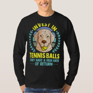 Tennis Coach Slogan Tennisspieler investieren in d T-Shirt