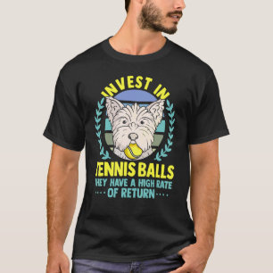 Tennis Coach Slogan Tennisspieler investieren in d T-Shirt