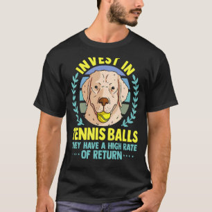 Tennis Coach Slogan Tennisspieler investieren in d T-Shirt