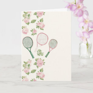 Tennis Collage Birthday Karte