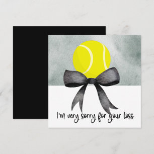 Tennis Condolences Entschuldigung für Ihren Verlus