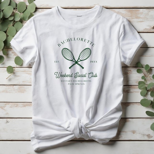 Tennis Country Club | Bachelorette T-Shirt (Von Creator hochgeladen)