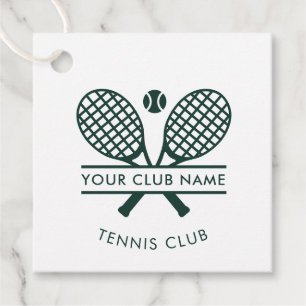 Tennis Country Club Name Green Custom Geschenkanhänger