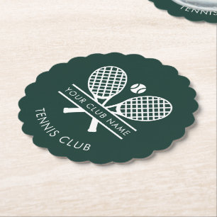 Tennis Country Club Swag Grün Custom Untersetzer